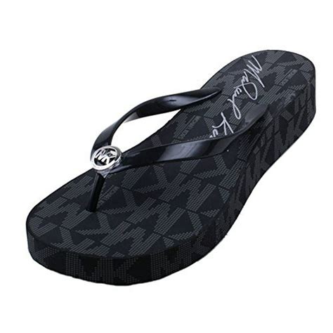 michael michael kors women's bedford platform flip-flops|Michael Kors women's slides.